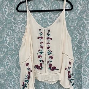 American Eagle Embroidered Top - Small